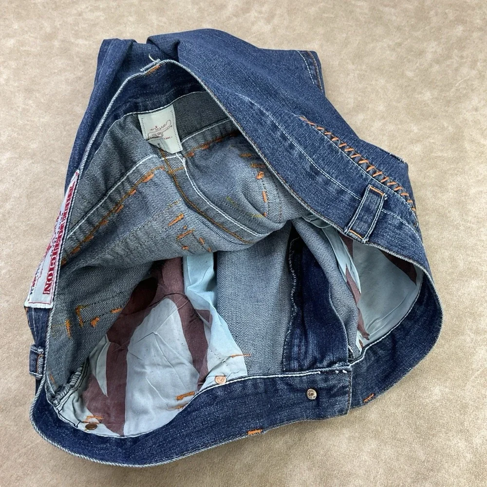 Vintage True Religion Jeans Men Sz 40x34 USA‎ Johny Super T Row Big Flap Pockets